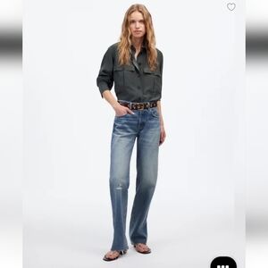 Madewell The Petite Dean Easy Straight Jean NU266 Size 29 NWT